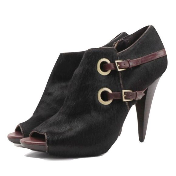 Saks Fifth Avenue Shoes - Chocolate Saks Fifth Ave 'Fable' Belted Booties